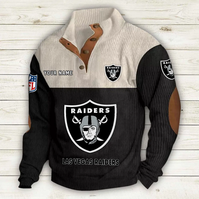 Men's Las Vegas Raiders Vintage Stand Collar Sweatshirt