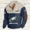 Men's Philadelphia Eagles Vintage Stand Collar Sweatshirt