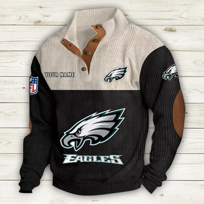 Men's Philadelphia Eagles Vintage Stand Collar Sweatshirt