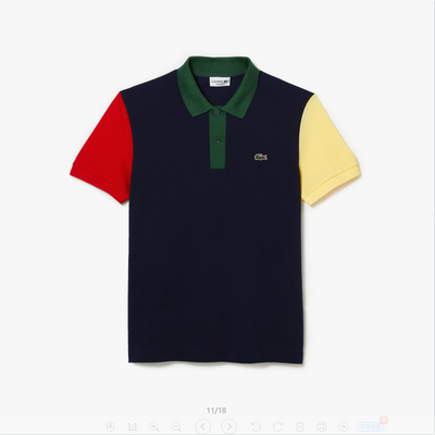 Lacost* Color Block POLO Shirt