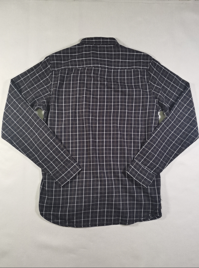 Lacost* cotton check long-sleeved shirt