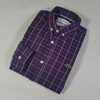 Lacost* cotton check long-sleeved shirt