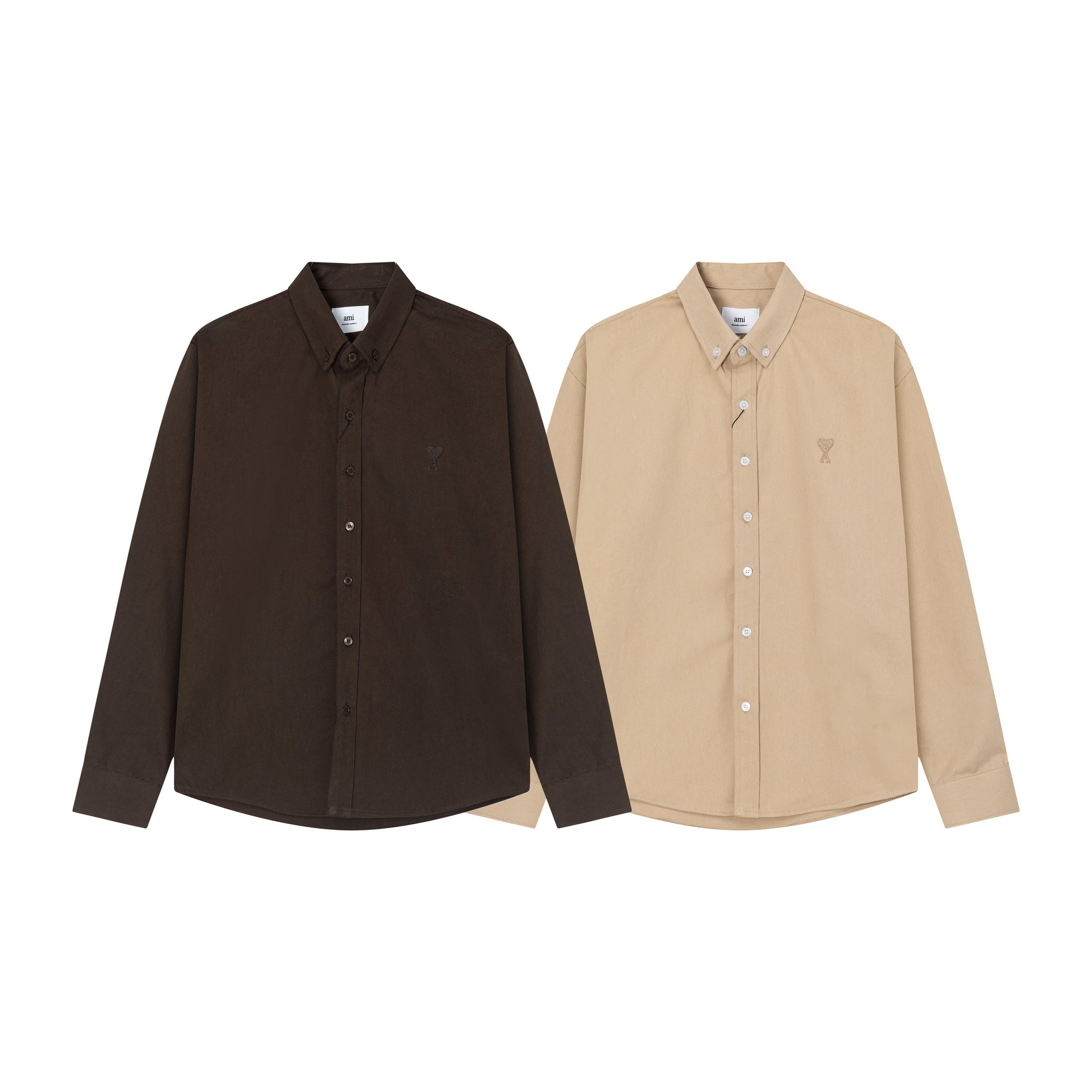 AM* Cotton Solid Long Sleeve Shirt