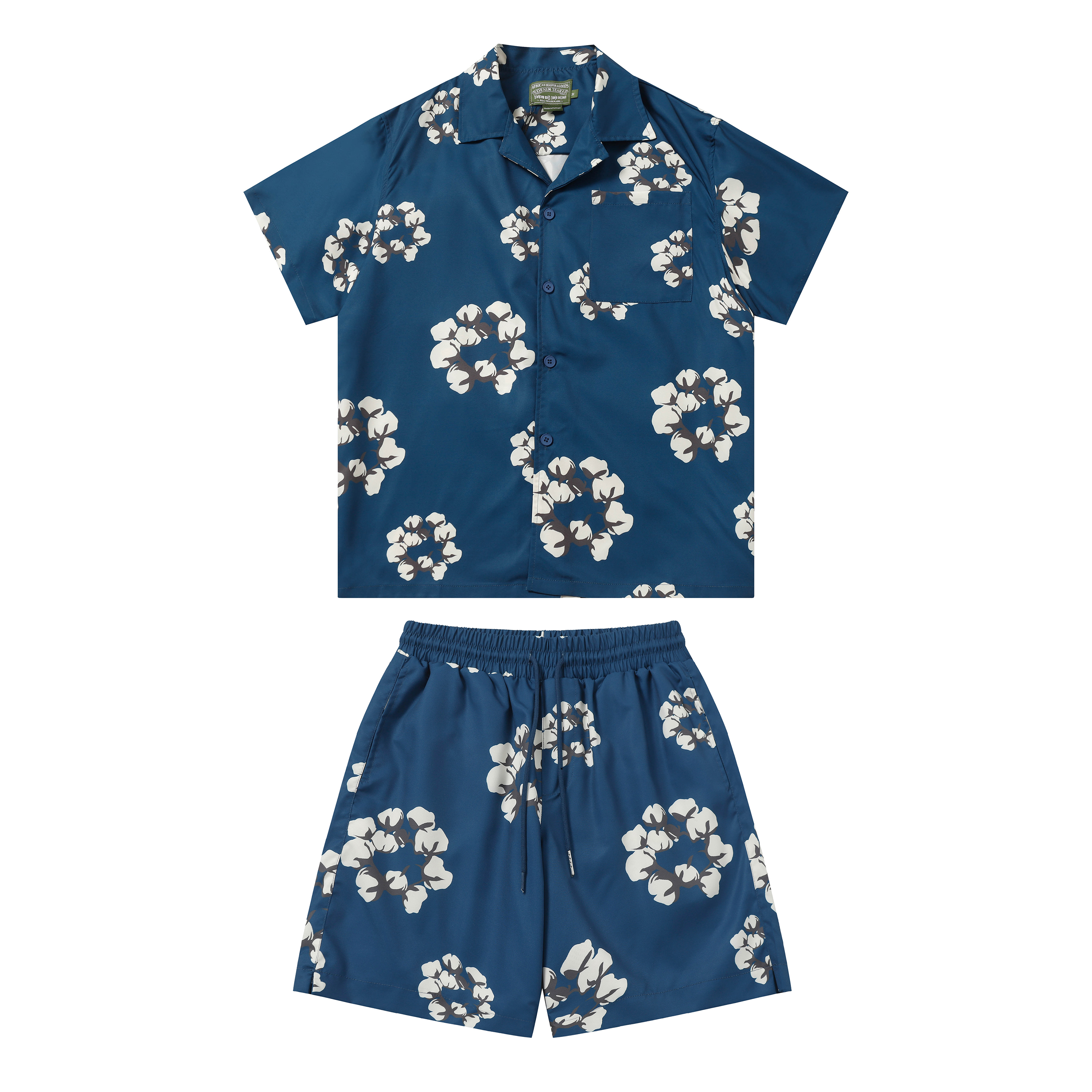 Garland Cotton Shirt + Shorts Set