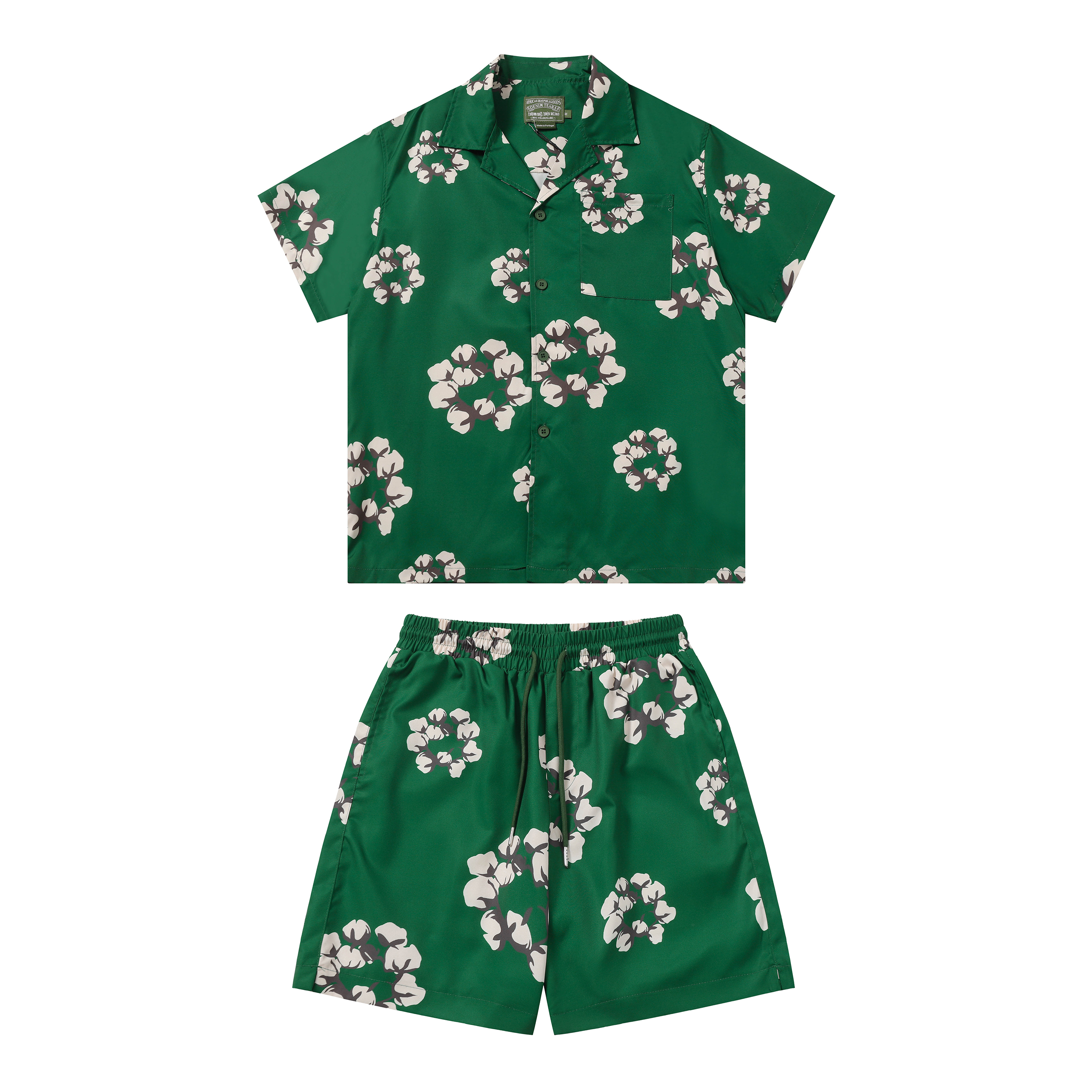 Garland Cotton Shirt + Shorts Set