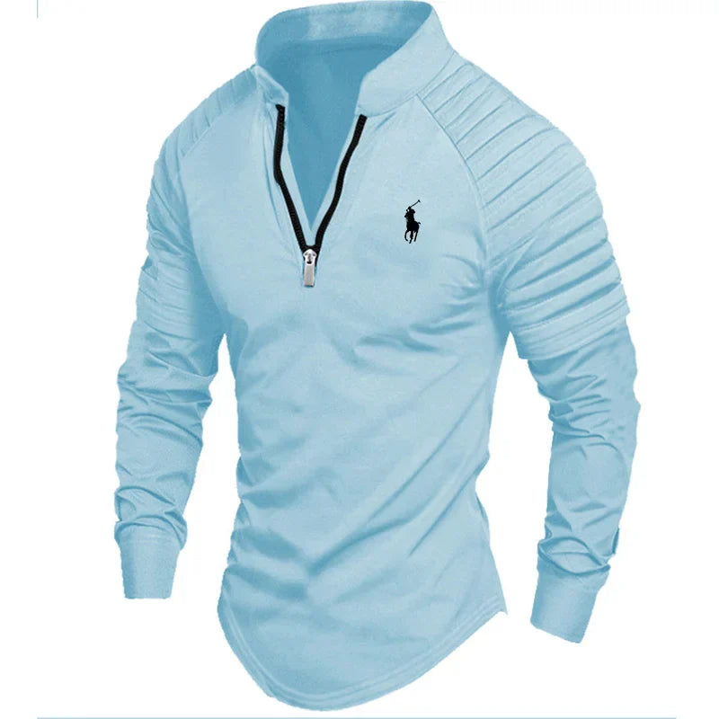 Men's Zip Long Sleeve Sports Leisure Shirt