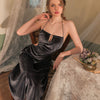 Women Pure Desire For Wind Hollow Out Waist Halter Nightgown Simple Velvet Women's Long Skirt