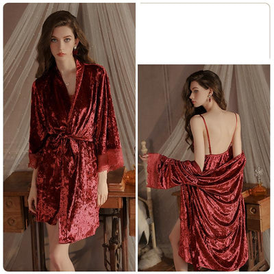 Velvet home pajamas