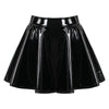 pu stretch bustier skirt