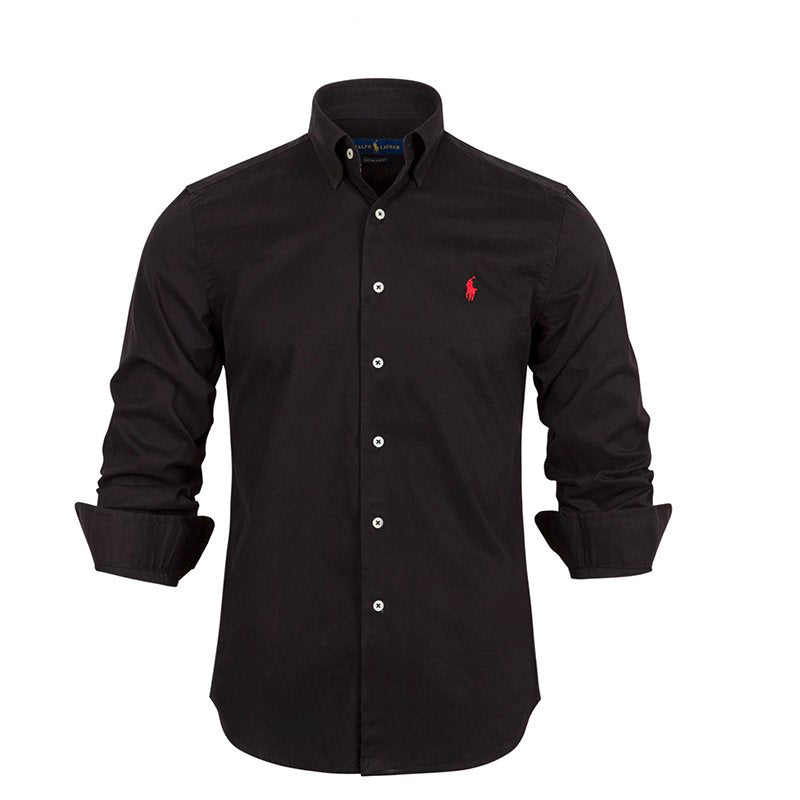 Ralph Lauren cotton lapel long-sleeved shirt