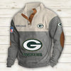 Men's Green Bay Packers Vintage Stand Collar Sweatshirt