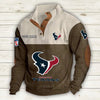 Men's Houston Texans Vintage Stand Collar Sweatshirt