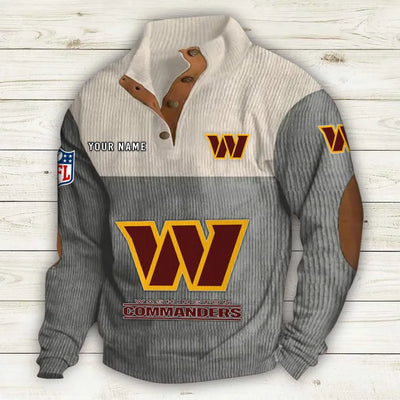 Men's Washington Commanders Vintage Stand Collar Sweatshirt