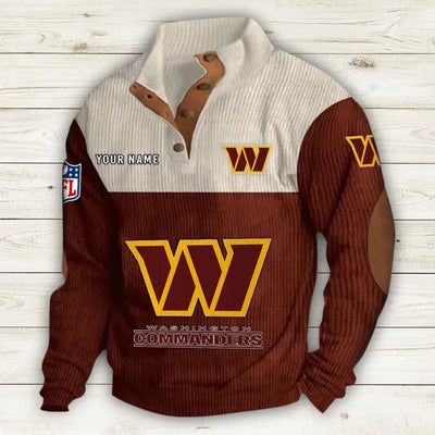 Men's Washington Commanders Vintage Stand Collar Sweatshirt