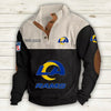 Men's Los Angeles Rams Vintage Stand Collar Sweatshirt