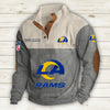 Men's Los Angeles Rams Vintage Stand Collar Sweatshirt