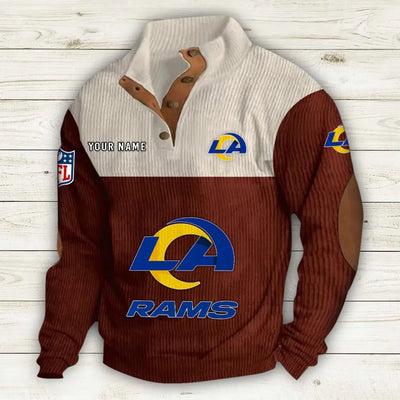 Men's Los Angeles Rams Vintage Stand Collar Sweatshirt