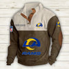 Men's Los Angeles Rams Vintage Stand Collar Sweatshirt