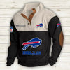 Men's Buffalo Bills Vintage Stand Collar Sweatshirt