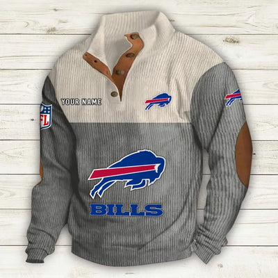 Men's Buffalo Bills Vintage Stand Collar Sweatshirt