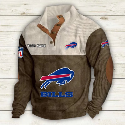 Men's Buffalo Bills Vintage Stand Collar Sweatshirt