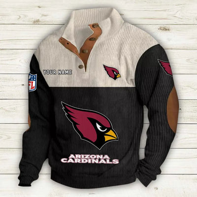 Men's Arizona Cardinals Vintage Stand Collar Sweatshirt