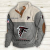 Men's Atlanta Falcons Vintage Stand Collar Sweatshirt