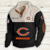 Men's Chicago Bears Vintage Stand Collar Sweatshirt