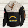 Men's Los Angeles Chargers Vintage Stand Collar Sweatshirt