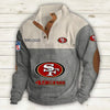 Men's San Francisco 49ers Vintage Stand Collar Sweatshirt