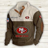 Men's San Francisco 49ers Vintage Stand Collar Sweatshirt