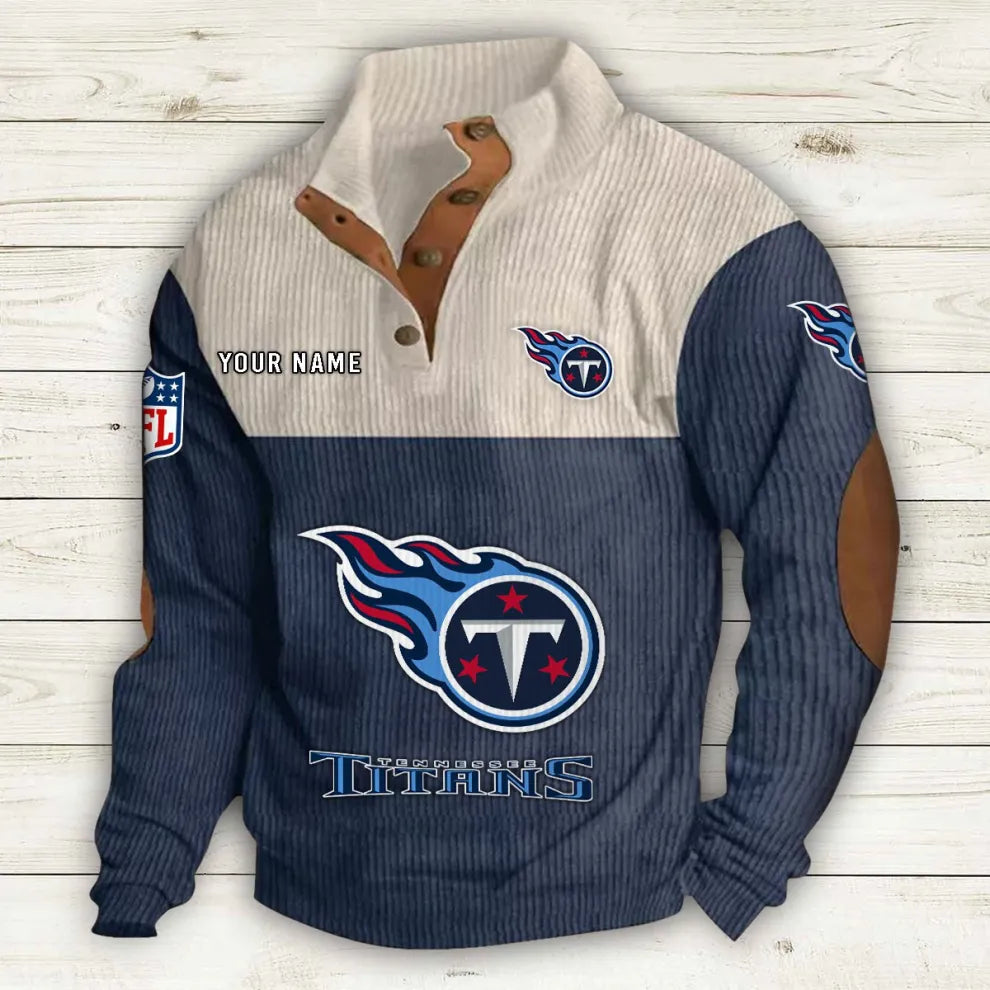 Men's Tennessee Titans Vintage Stand Collar Sweatshirt