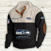 Men's Seattle Seahawks Vintage Stand Collar Sweatshirt