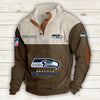 Men's Seattle Seahawks Vintage Stand Collar Sweatshirt